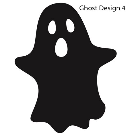 Large Ghosts Halloween Silhouettes – Vinyl Decals – 5 fun Designs for classroom walls and ...