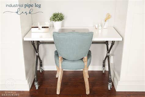 DIY Industrial Pipe Leg Desk : Craft Room : Part 7