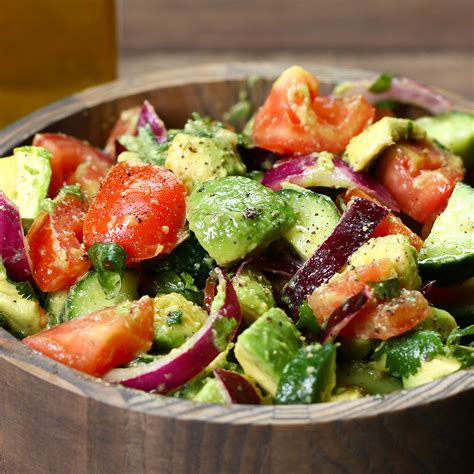 Cucumber, Tomato, And Avocado Salad Recipe by Tasty