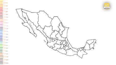 How To Draw The Map Of Mexico Step By Step Youtube - vrogue.co