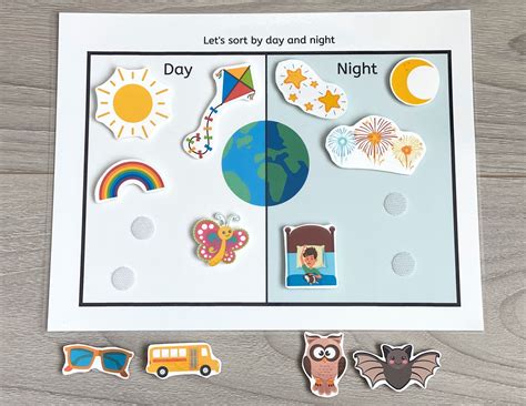 day and night worksheet kindergarten worksheets kids learning - sort by day and night worksheet ...