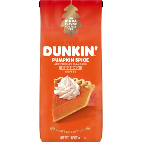 Dunkin' Pumpkin Spice Coffee , Limited Edition Fall Coffee, 11-Ounce ...