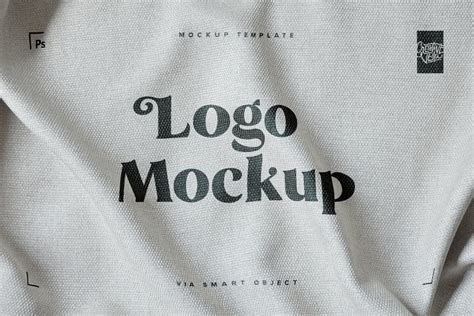 Creative Veila – Free Fabric Print Effect Logo Mockup