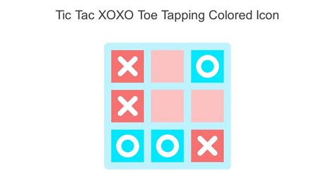 Tic Tac XOXO Toe Tapping Colored Icon In Powerpoint Pptx Png And ...