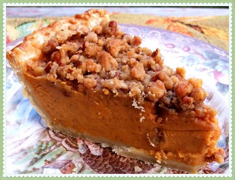 Rosie's Country Baking: Sweet Potato Pie with Cinnamon Pecan Streusel