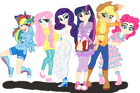 Humanized My Little Pony -Colored- by CooperGal24 on DeviantArt