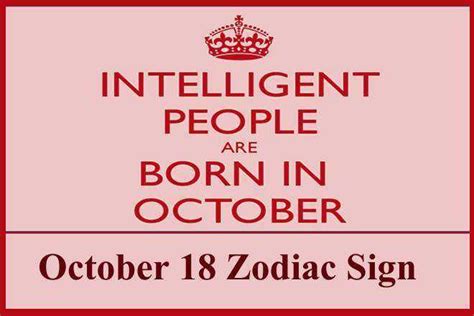 October 18 Zodiac Sign, October 18th Zodiac, Personality, Love, Compatibility, Career, Dreams ...