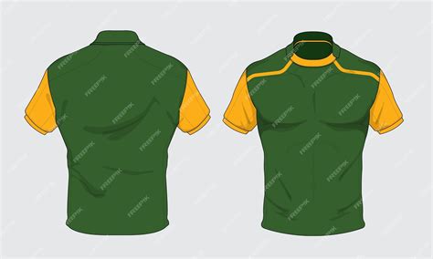 Premium Vector | Rugby jersey uniform design set vector