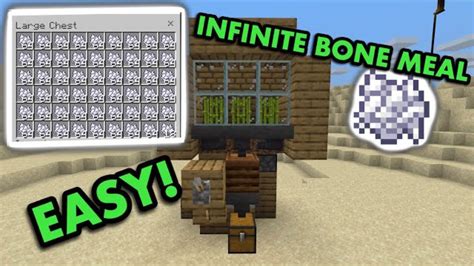 EASY BONEMEAL FARM MINECRAFT | MCPE | LORDN GAMING - YouTube