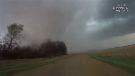 A Scary Sight as a Giant Wedge Tornado Touches Down in Kansas | The Weather Channel