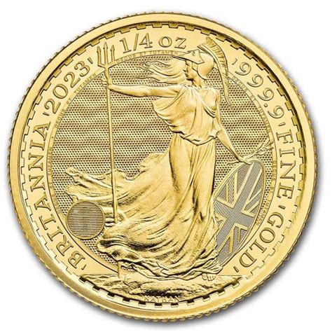 2023 1/4 oz £25 GBP UK 9999 Gold Britannia BU (King Charles III) | European Mint