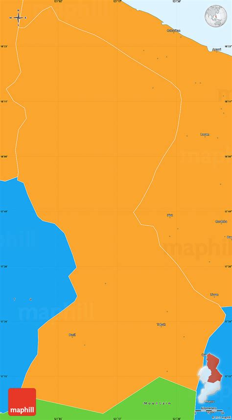 Political Simple Map of Kalinga-Apayao