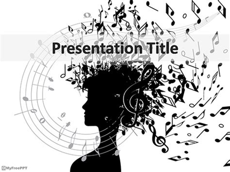 Free Music Effect PowerPoint Template - Download Free PowerPoint PPT