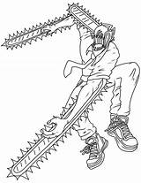 Free Chainsaw Man Coloring Page  Printable Pages For Kids sketch template