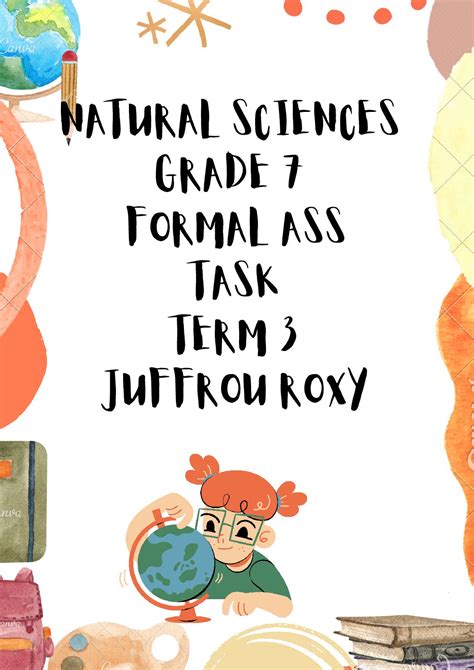 NATURAL SCIENCES GRADE 7 TERM 3 PROJECT • Teacha!