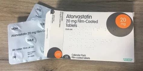 20 mg Atorvastatin Tablet, 20mg, Packaging Size: 28 Film Coated Tablet at best price in Pune