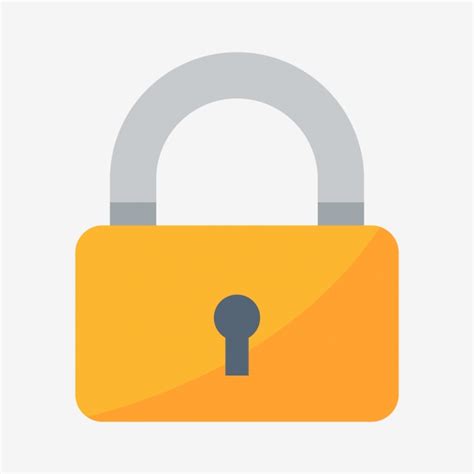 Golden Lock Icon Vector, Padlock Clipart, Locked Icon, Lock Iconpad PNG and Vector with ...