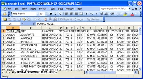 Download Canadian Postal Code Database (Gold Edition) May.2011