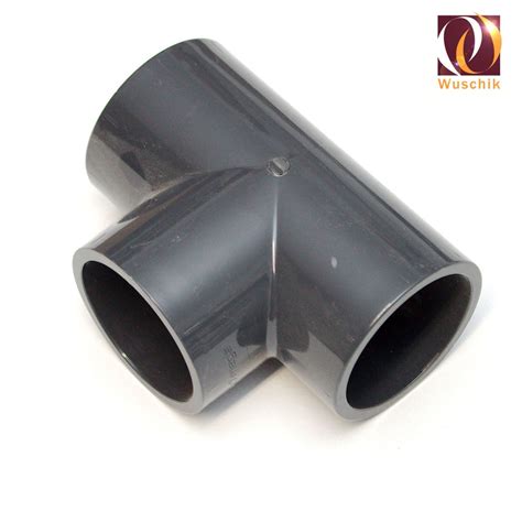 PVC Tee 50mm plumbing t-connector, grey t-piece Fitting