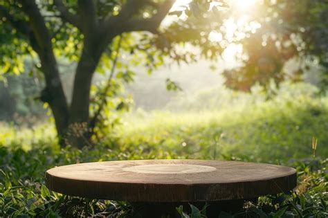 Premium Photo | Tree Table wood Podium