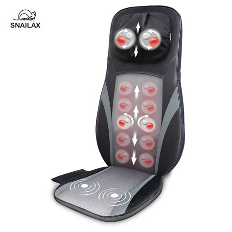 Snailax Shiatsu Back Massager with Heat, Deep Kneading Full Back ...