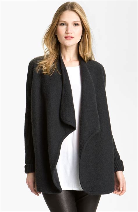 Vince Draped Boiled Wool Jacket | Nordstrom