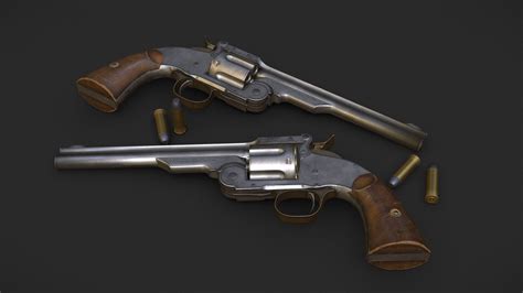 Schofield Revolver - 3D model by Otabek Muminov (@otabekm) [52caf83] - Sketchfab