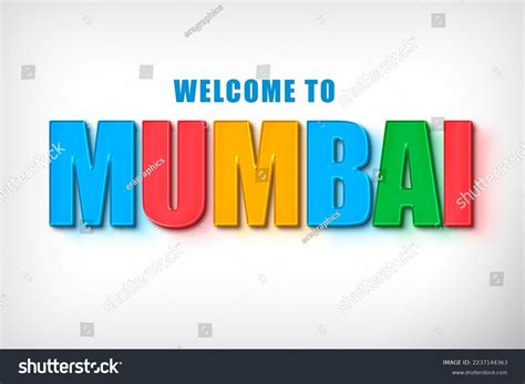 Indian City Mumbai Logo Vibrant Color Stock Illustration 2237144363 ...