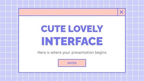 Cute Lovely Interface Google Slides & PowerPoint template