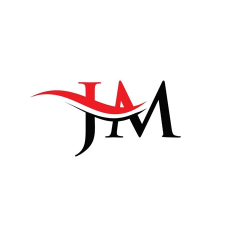 JM Logo design vector. Swoosh letter JM logo design 17302257 Vector Art at Vecteezy