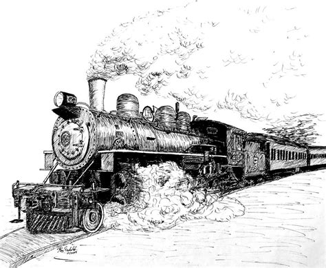 Old Train Sketch