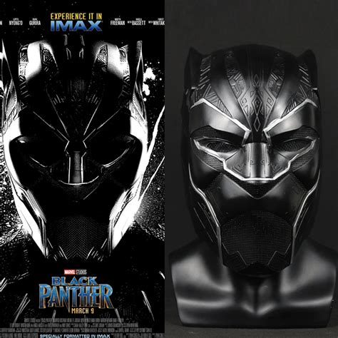 Black Panther Mask Cosplay Latex Helmet T Challa Wakanda Superhero ...