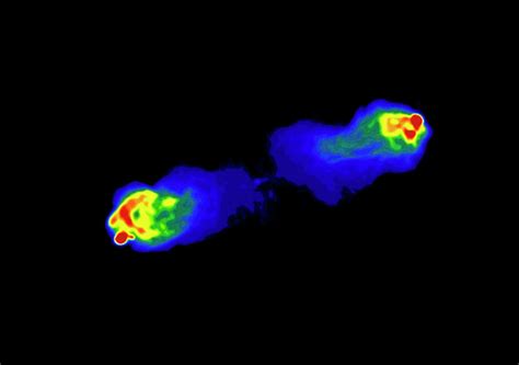 Radio Map Of Active Galaxy Cygnus A (3c 405) Photograph by Nrao/aui/nsf/science Photo Library ...