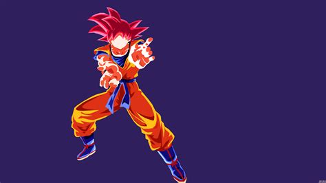 Free download Super Saiyan God Goku Minimalist Wallpaper rDragonballsuper [1920x1080] for your ...