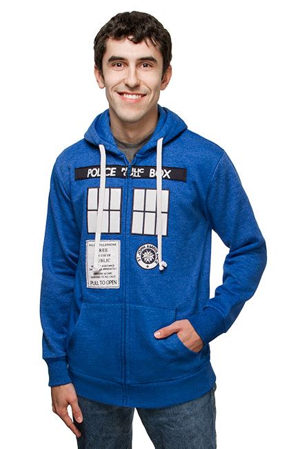 Doctor Who TARDIS Costume Hoodie - GeekAlerts