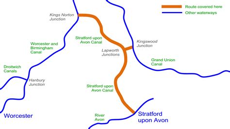 Stratford Upon Avon Canal Map