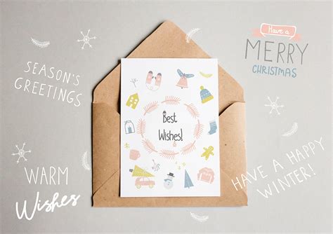 Hello Winter Set of Clip art and Patterns on Behance