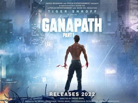 Tiger Shroff shares an intriguing poster of his upcoming action project 'Ganapath' - The Indian Wire