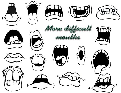 How to Draw Cartoon Mouths. | Cartoon drawings, Drawing cartoon faces, Drawings