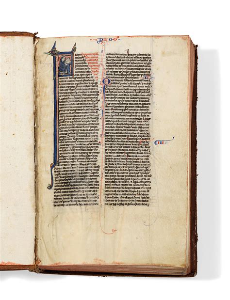 BIBLE, in Latin, illuminated manuscript on vellum [probably Paris, c ...