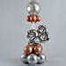 Buy/Send Rose Gold & Silver Number 28 Balloon Bouquet Online- FNP