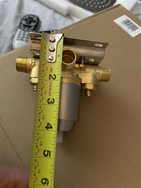 Depth to install shower diverter valve ? : r/Plumbing