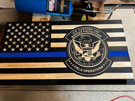 U.S. Customs and Border Patrol Wooden Flag — It All Started With A Flag