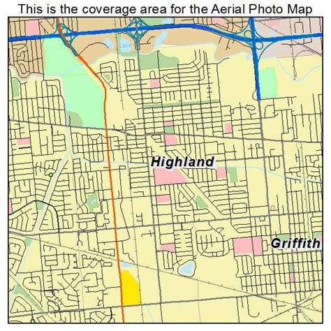 Aerial Photography Map of Highland, IN Indiana