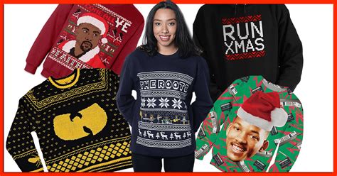 12 Hip-Hop Themed Ugly Christmas Sweaters