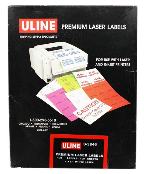 Uline Premium Laser Labels Template - Printable Word Calendar