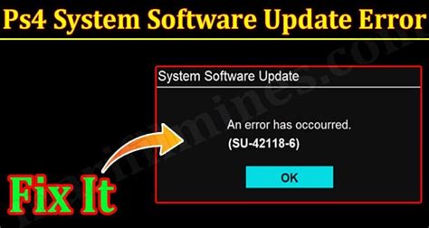 Ps4 System Software Update Error (Dec) How To Fix It?