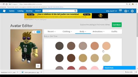 como poner un color a tu avatar roblox - YouTube