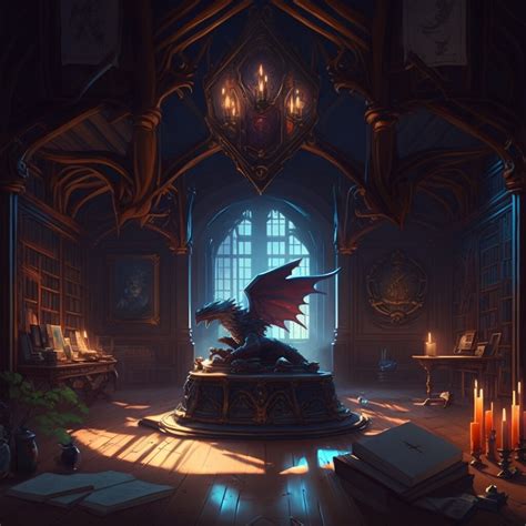 ArtStation - Dragon's Domain: A Medieval Castle Library 4 | Artworks