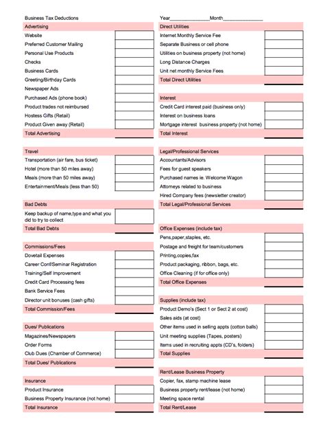 List Of Tax Deductions | Examples and Forms